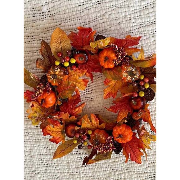 Beautiful Fall Thanksgiving Halloween Door Wreath 16” - Picture 3 of 8